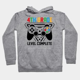 4th Grade Level Complete Gamer Boys Graduation Gifts Hoodie